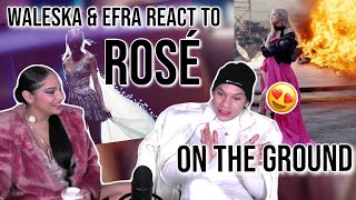 Waleska & Efra react to BLACKPINK's ROSÉ - 'On The Ground' M/V| REACTION 💓