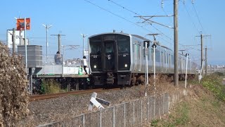 817系VT016編成+VN031編成　普通列車肥前浜行　バルーンさが駅発車！