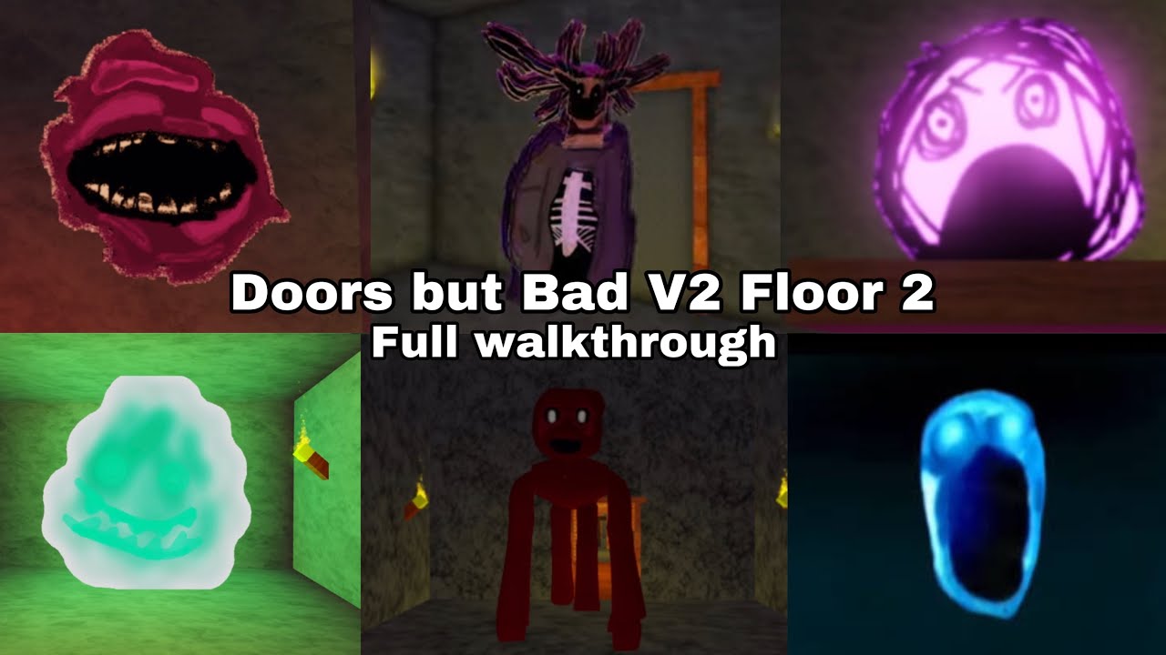 Roblox Doors but bad AMBUSH jumpscare 