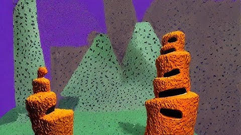 [GPT3 & Stable Diffusion 2.1 Animation] A Gruesome 3d Render Landscape Painting