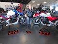 Prsentation statique moto guzzi v85tt 2024 vs 2021