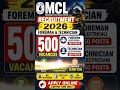 🔥 MCL Recruitment 2026 | 500 Vacancies | Foreman & Technician Jobs | No Interview