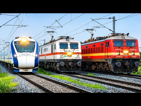 [ 4K ] HIGH SPEED INDIAN TRAINS RAILGATE CROSSING COMPILATION | PART 150