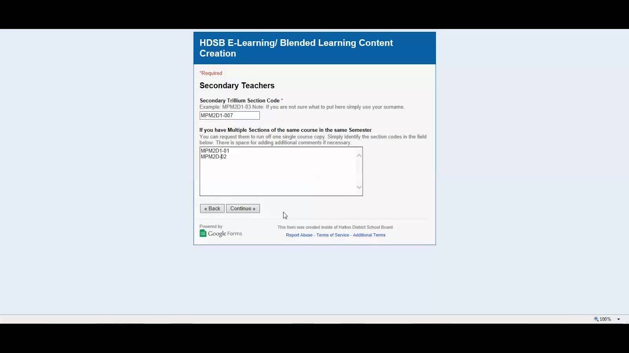Course Material Management Form YouTube