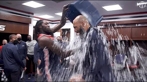 Inside the Locker Room: Wizards celebrate win over...