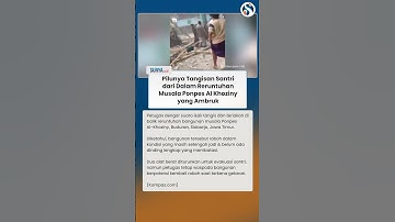 PILUNYA TANGISAN Santri Terdengar dari Dalam Reruntuhan Musala Ponpes Al Khoziny yang Ambruk
