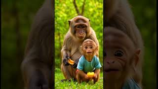 #monkeyfun #animalfun #cutemonkey #funnyanimals  #realisticanimals #animalinteraction #cuteandfunny