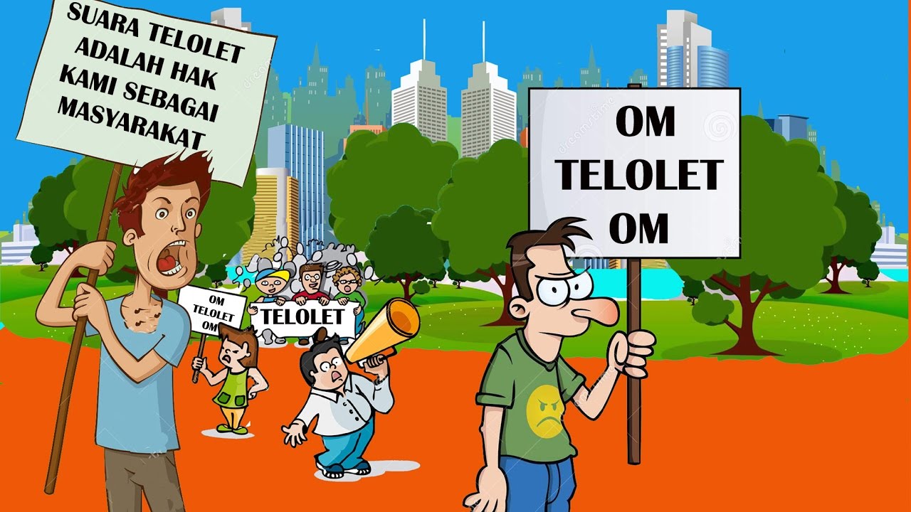 kartun Om  Telolet Om  Cartoon koplak Version Funny Video 