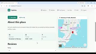 Tourist Place Explorer & Trip Planner App | Spring Boot + React Project Demo | Final Year Project screenshot 5