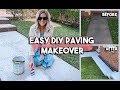 DIY PAINTING OUR CONCRETE PAVING SLABS | FRONT GARDEN REFRESH ON A £20 BUDGET