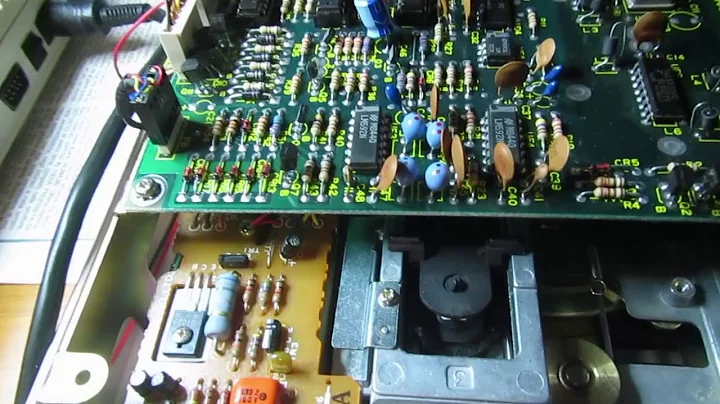 Commodore 1541 disk drive failed repair attempt: R/W head damaged.