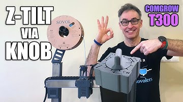 Leveling problem? Fixed! Level your gantry using my Z-tilt Klipper macro + knob STL for Comgrow T300