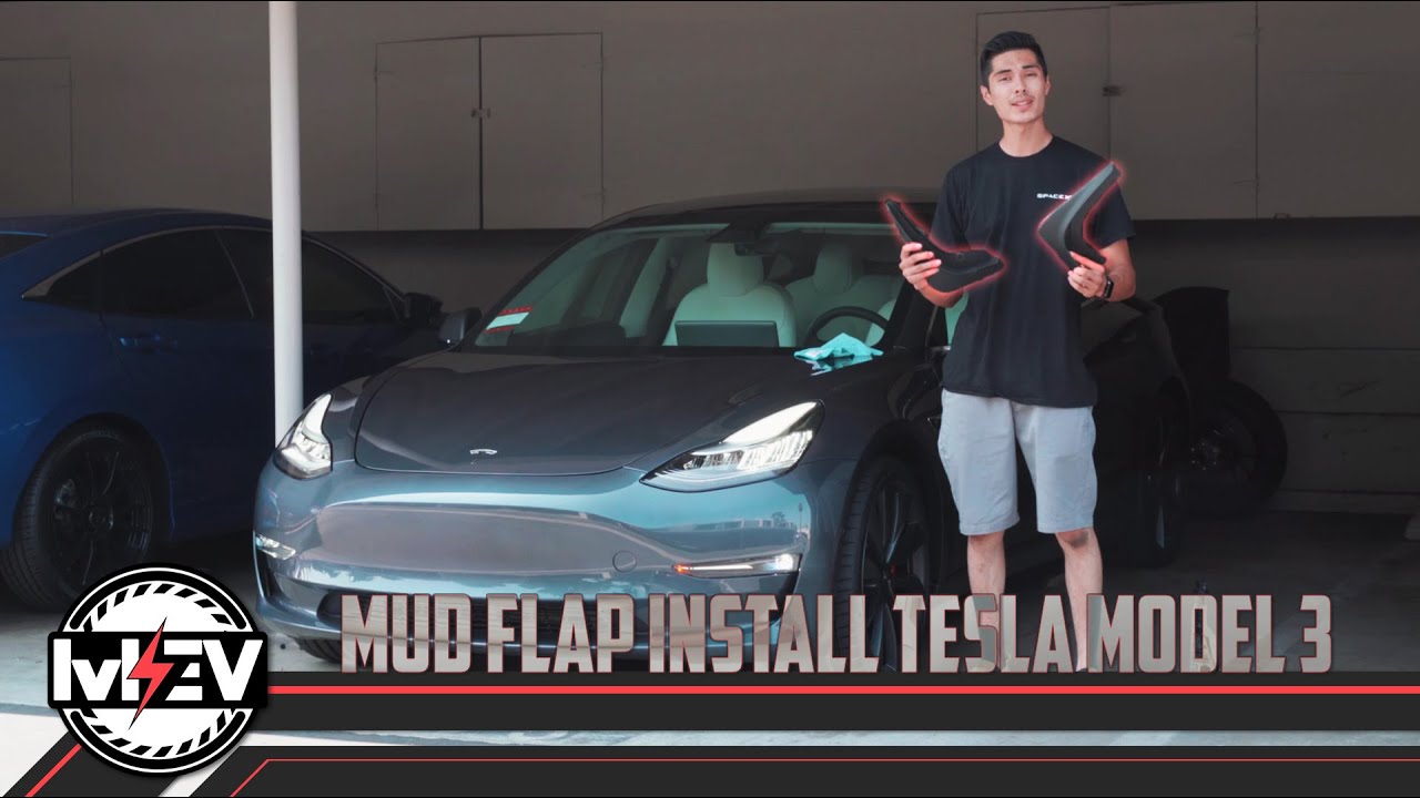 HOW TO: Install MUD FLAPS on your Tesla Model 3 Performance - YouTube