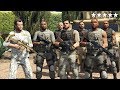 GTA 5 - ARMY Michael and Black Ops Soldiers VS Five Star COP BATTLE! (Helicopter Escape)