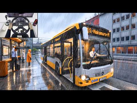 Realistic Bus Simulator - New City Transport Simulator 2026 | Steering Wheel Gameplay