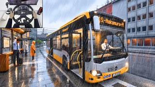 Realistic Bus Simulator - New City Transport Simulator 2026 | Steering Wheel Gameplay screenshot 2