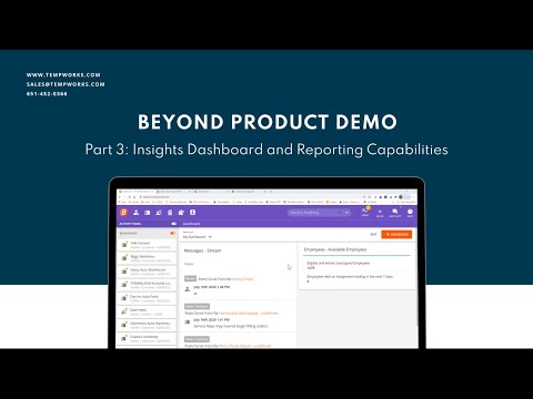 BEYOND DEMO: Insights Dashboard and Reporting Capabilities