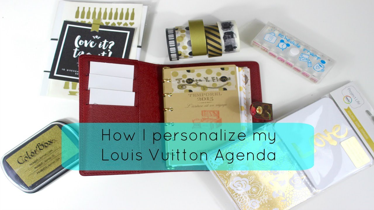 How I Peronsalize My Louis Vuitton PM Agenda 