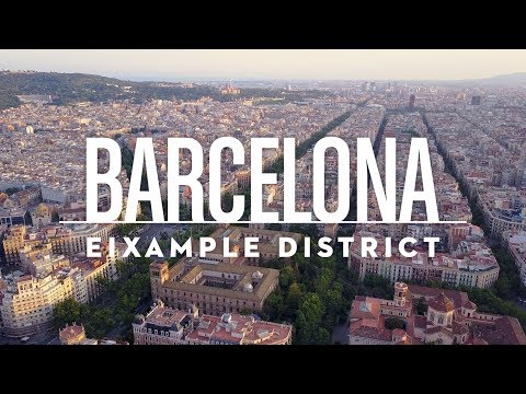 Barcelona - Eixample District | 4K Drone