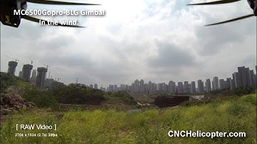 www.cnchelicopter.com MC6500gopro-BLG brushless gimbal anti-wind capability DM800 motor