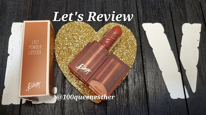 Bbia last lipstick velvet matte review năm 2024