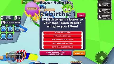 How fast I super rebirth :) (tapping simulator )