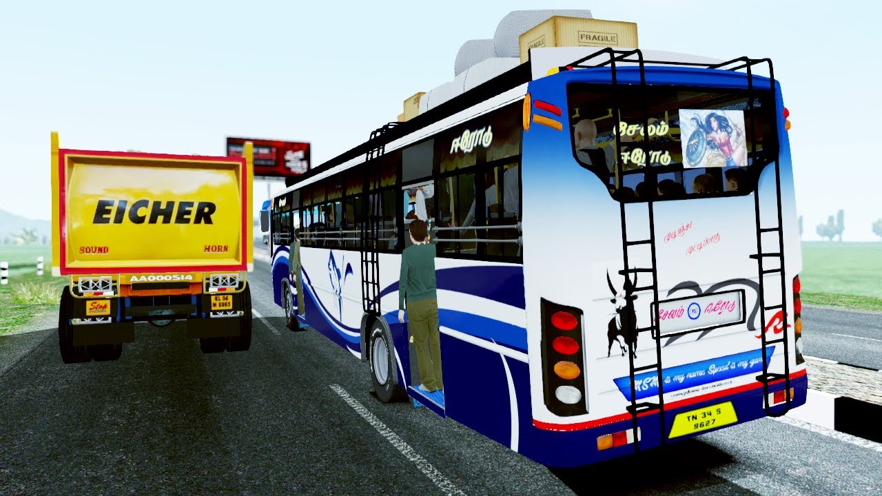 MSM PRIVATE BUS | ERODE TO SELAM | FOOTBOARD RIDE | ROYAL V2 | ETS2 # ...