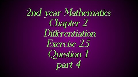 class 12 maths chapter 2 exercise 2.5 Question 1 part 4 | Differentiation  | Chain Rule