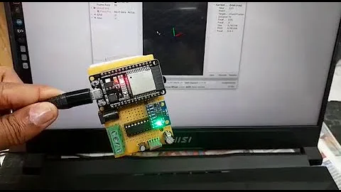 ESP-32 with MPU-6050 Accelerometer, Gyroscope and Temperature Sensor (Arduino)