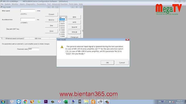 Hướng dẫn cài đặt parameter cho servo mitsubishi