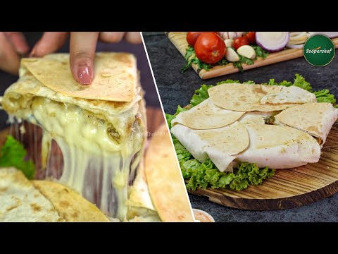 Cheesy Nugget Crunchwrap Recipe by SooperChef | Ramzan Special Recipes