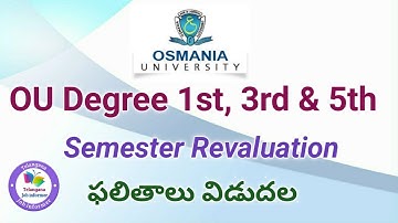 Osmania University Degree 1st, 3rd & 5th Semester Revaluation Results Nov/Dec 2019/20