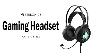 ZEBRONICS Zeb-Iron Head Wired Gaming Headset  (Black, On the Ear)