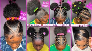 🍡💖🍏Pinterest 4𝐜 natural HAIRSTYLES + 𝐒𝐥𝐚𝐲𝐞𝐝 edges 🩵(PINTEREST HAIRSTYLES 2024)