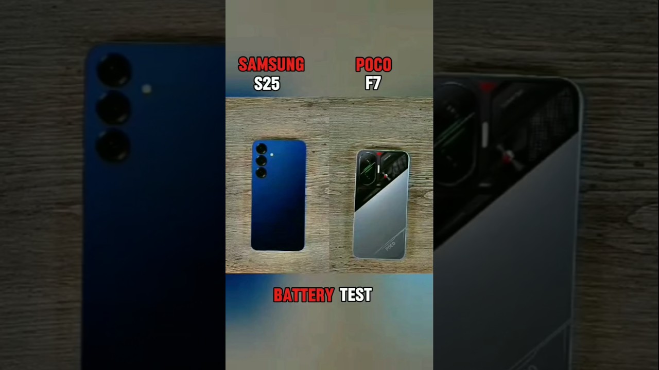 Poco F7 vs Samsung S25 Ultra Battery 🔋 Test ⚡ Full Drain Comparison! Who Lasts Longer? 😱 