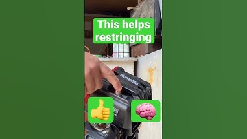 Remove the spark plug when restringing your weed trimmer