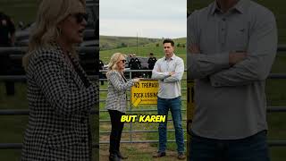 HOA Karen Calls 911 After Losing Access to My Ranch—Unaware I’m an Undercover Cop! #hoa #karen