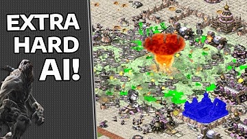 Red Alert 2 - Extra Hard AI Gameplay - 5 vs 1 + Superweapons
