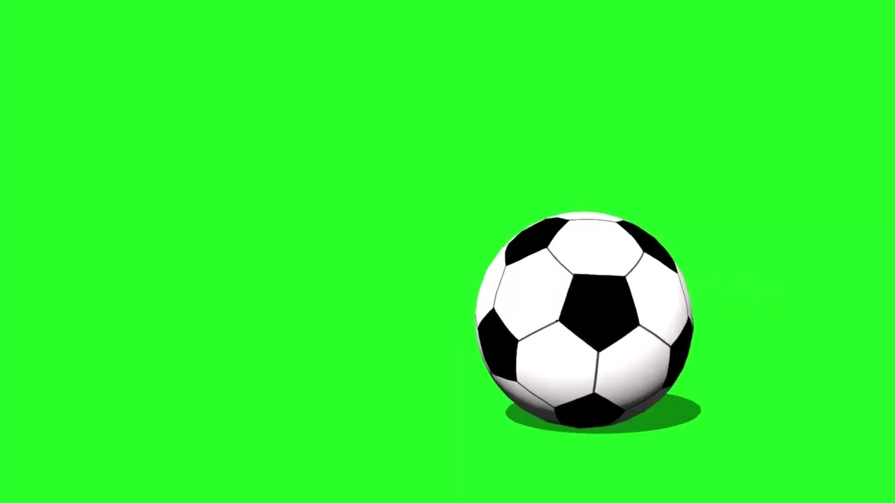 Pelota de futbol green screen 4k - YouTube