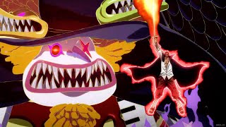 Shanks stops Uta from killing Luffy. Shanks & Luffy defeat Tot Musica || One Piece