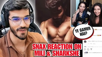Snax Reaction On Mili & Sharkshe Reacting To His Instagram Pictures🤨