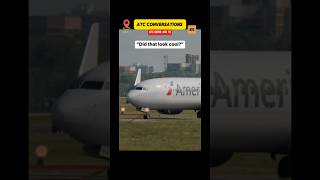 American pilot jokes after locked brake inquiry @AmericanAirlines #airplane #aviation