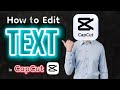 😎Complete Text Editing Tutorial in CapCut Pro 😍| Every Text Option Explained👍