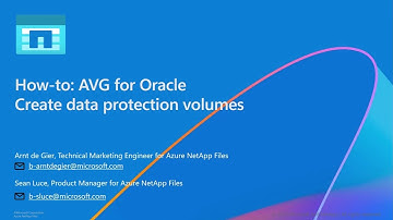 How-To: AVG for Oracle - Add data protection volumes