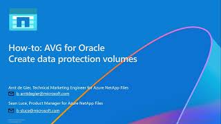 How-To: AVG for Oracle - Add data protection volumes