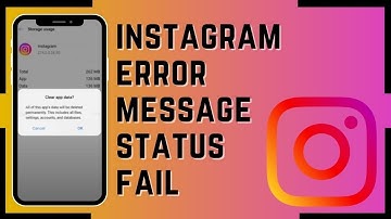Instagram Error Message Status Fail