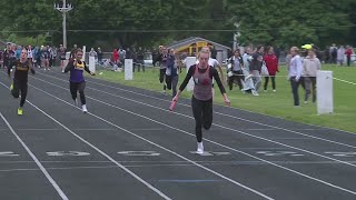 Athletes compete in girls 1A track sectional
