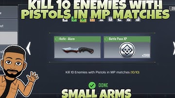 KILL 10 ENEMIES WITH PISTOLS IN MP MATCHES SEASON 12 SMALL ARMS CALL OF DUTY MOBILE COD MOBILE CODM