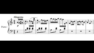 Turkish march except its terrible and made me fail music theory