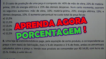 Como fazer conta de porcentagem com regra de três?